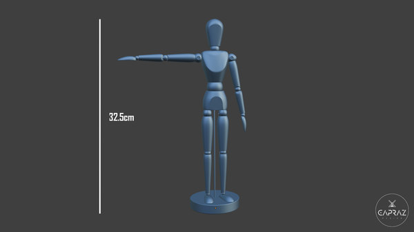 Printable mannequin art figure 3D - TurboSquid 1546641