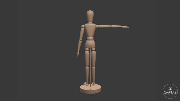 Printable mannequin art figure 3D - TurboSquid 1546641