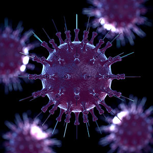 coronavirus needle 3D