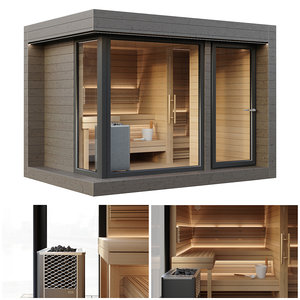 sauna 3D model