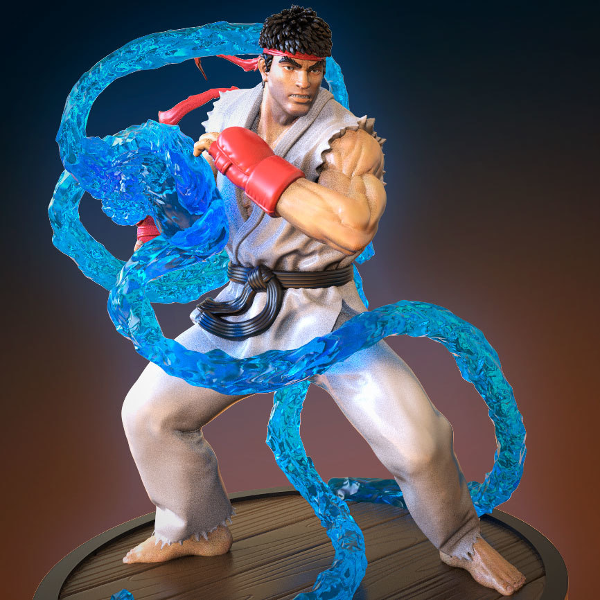 3D ryu printing ready model - TurboSquid 1542707