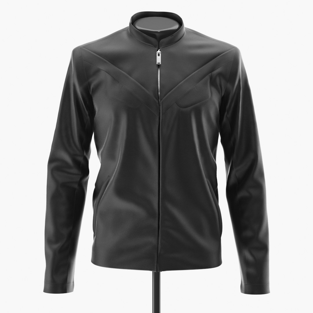 Realistic leather jacket mannequin 3D model TurboSquid 1547006