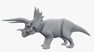 triceratops cretaceous 3D model
