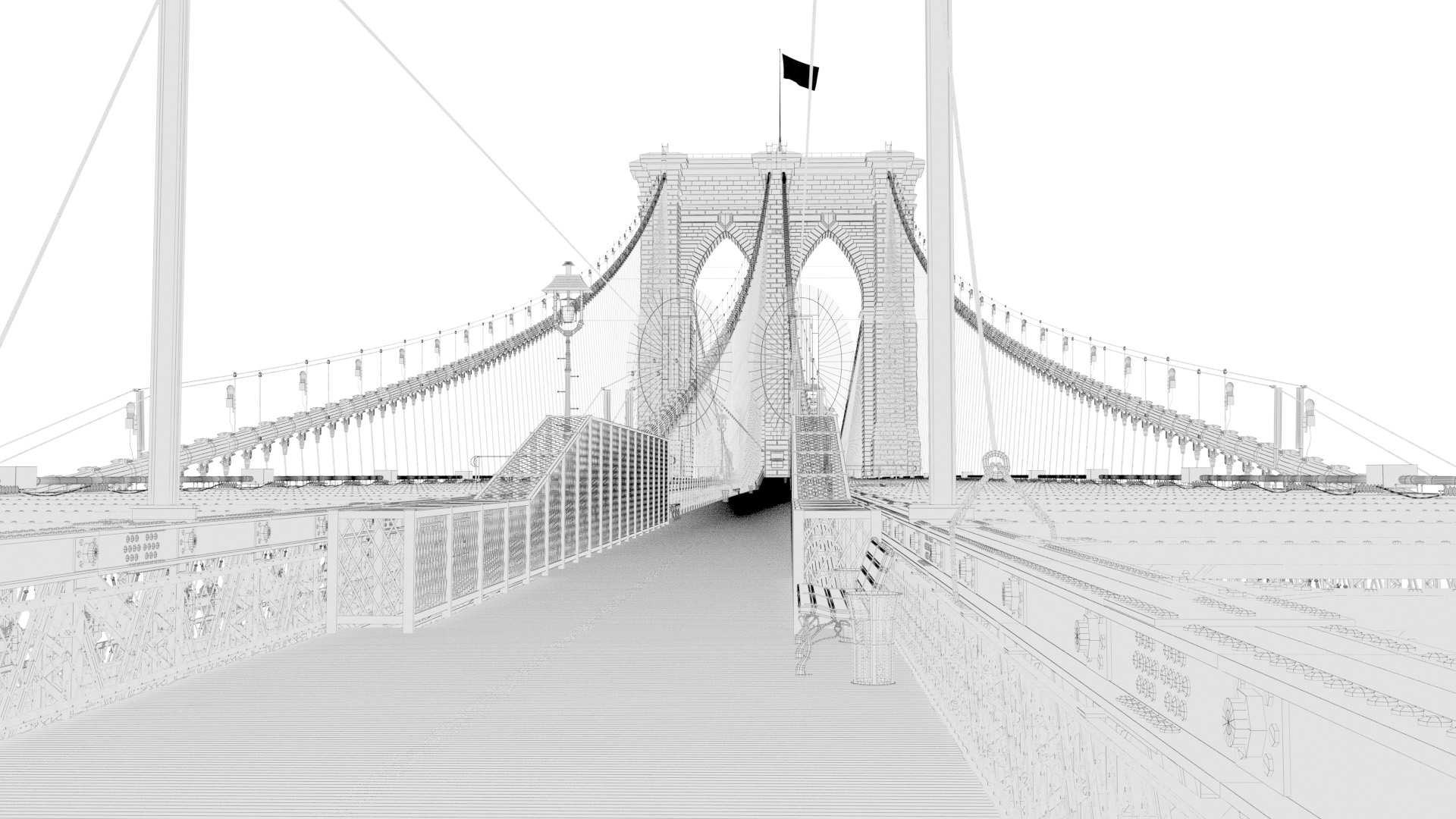3D brooklyn bridge - TurboSquid 1547122