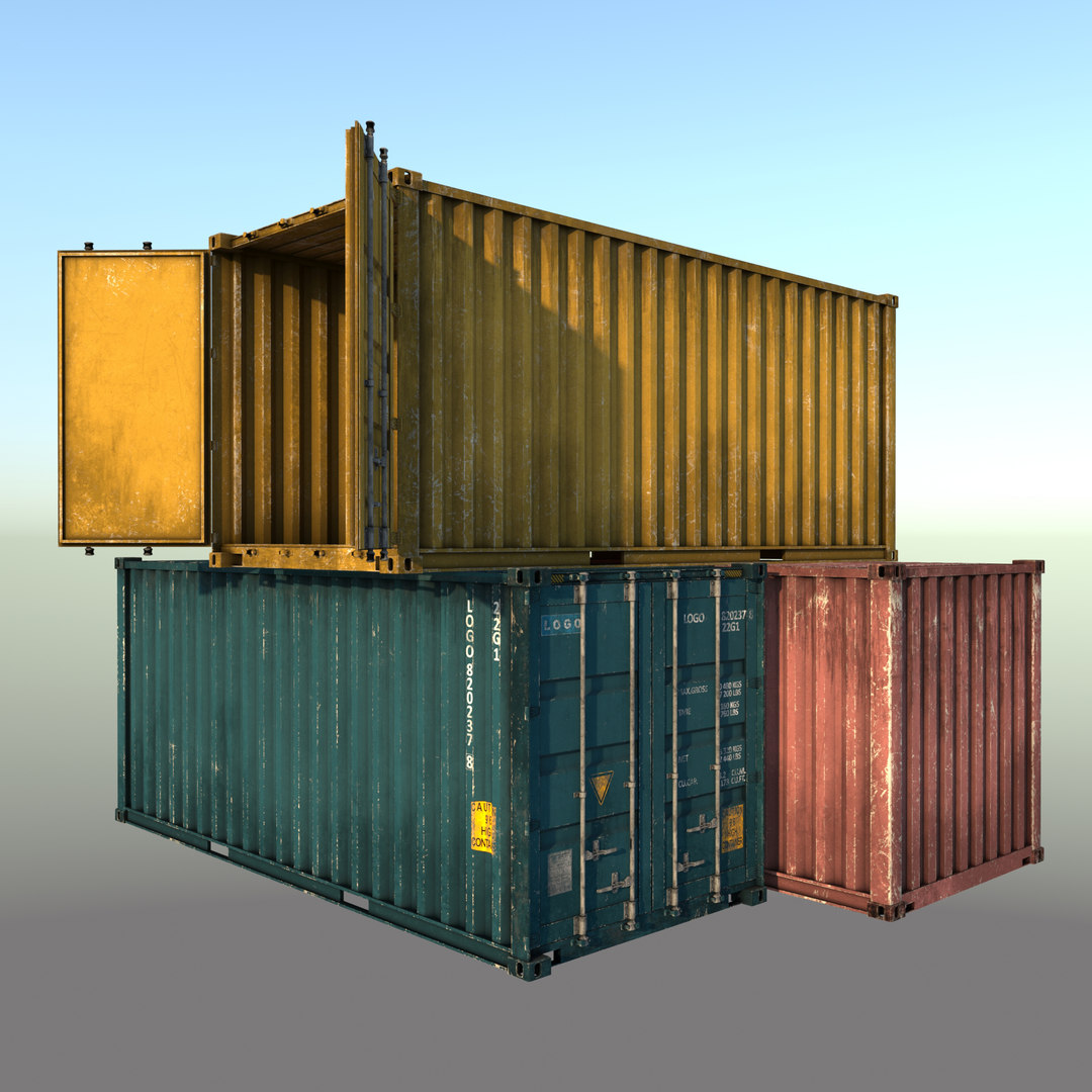 Container 20ft 3D model - TurboSquid 1541326