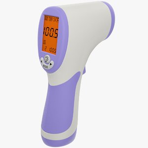 3D digital thermometer model