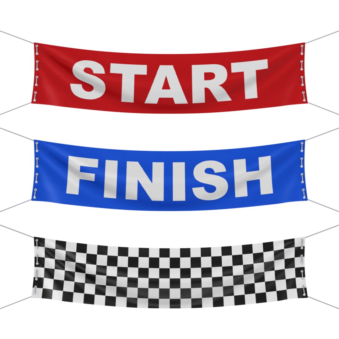 Banner racing 3D TurboSquid 1547833