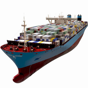 container ship general 3D model