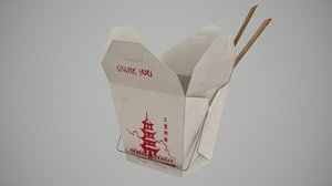 chinese food box 3D model