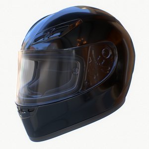 3D motorcycle helmet