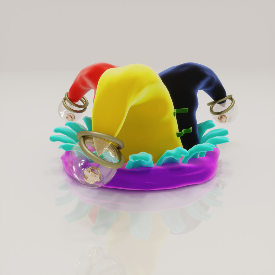 Jester hat corona render 3D model TurboSquid 1550532