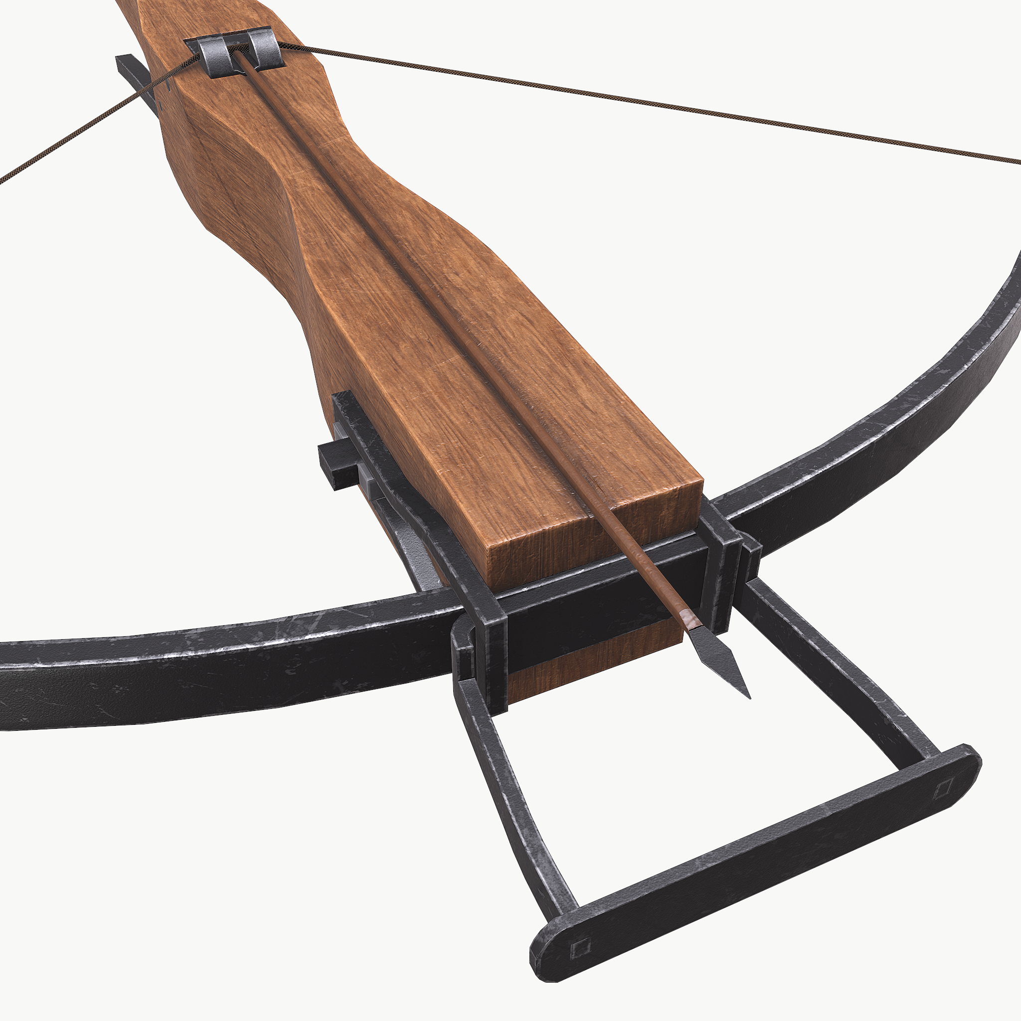 pbr medieval crossbow3d模型