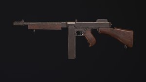 weapon gun thompson 3D model