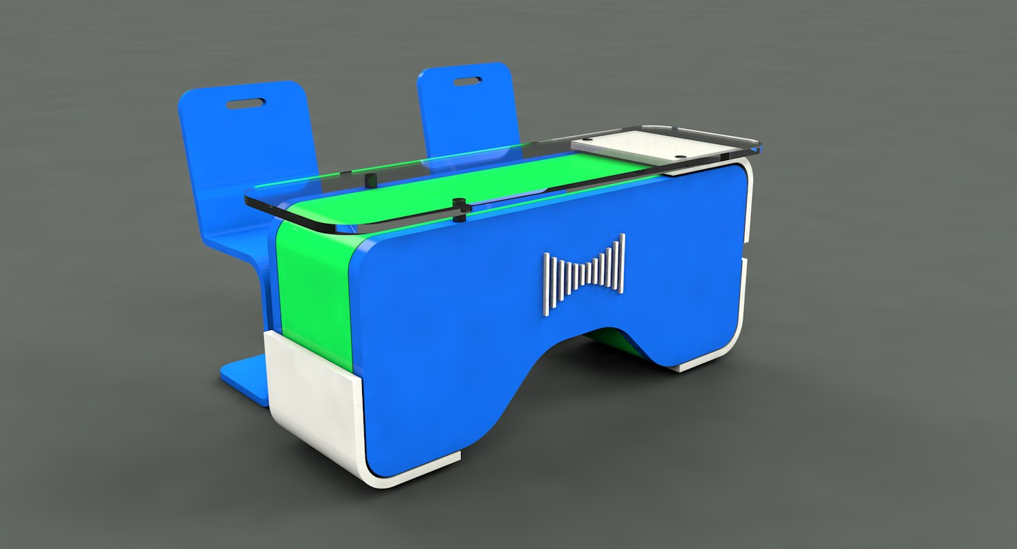 3D model reception table - TurboSquid 1548287