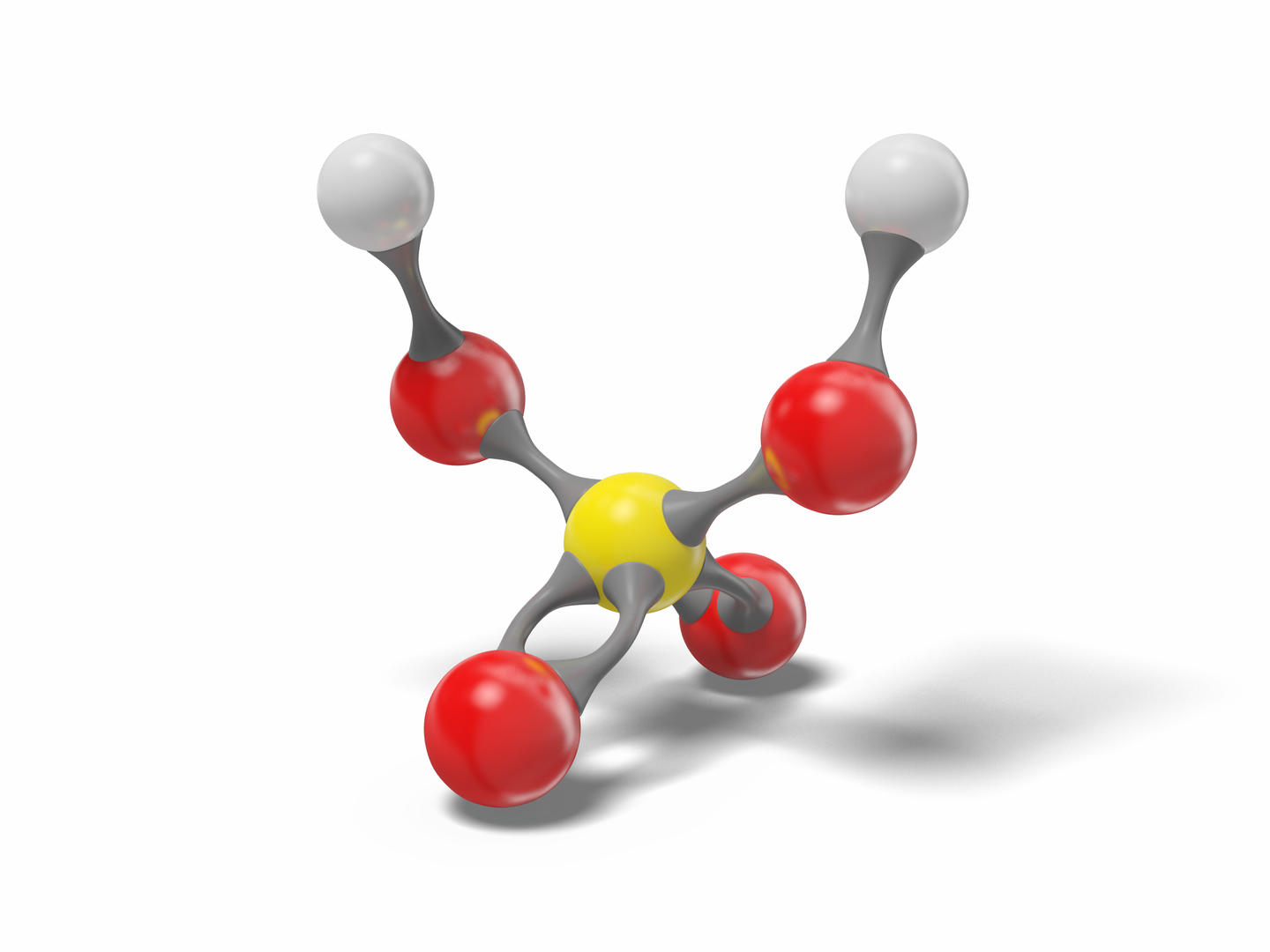 Sulfuric acid molecule h2so4 3D model - TurboSquid 1548437