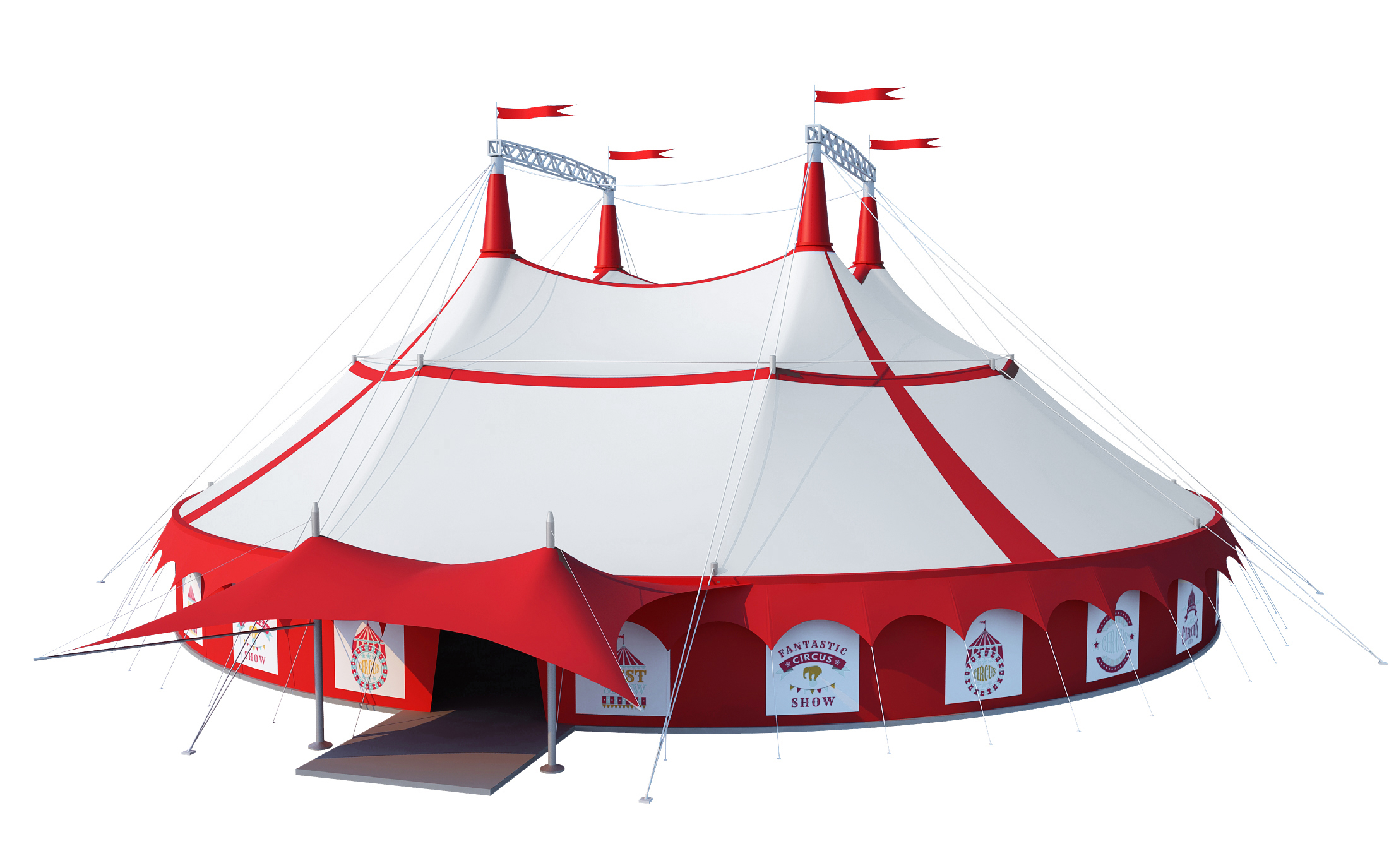 circus tent3d模型