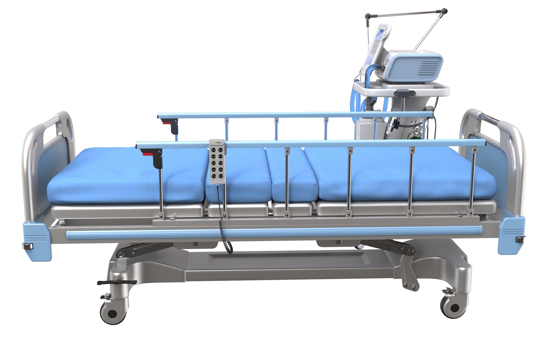 Hospital ventilator bed model TurboSquid 1548612