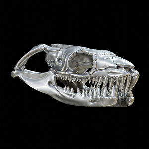 3D model snake skull pendant