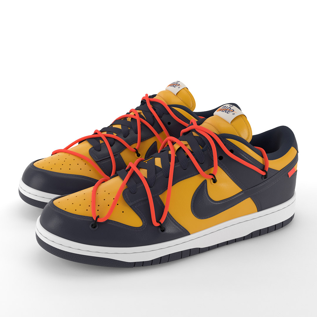 3D model nike dunk offwhite university TurboSquid 1548782