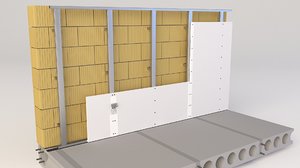 metal wall 3D model