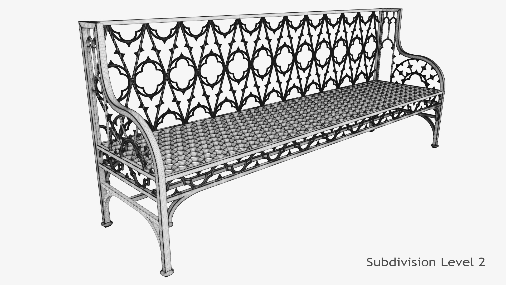 Wrought Iron Bench Modelled Model TurboSquid 1549209   Wrought Iron Bench 1920x1080 View 10 CF341170 39F6 4723 9B91 D07AD4A34C7BDefaultHQ 