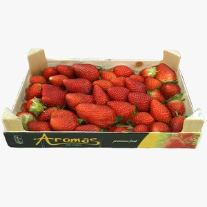 3D model strawberries box games