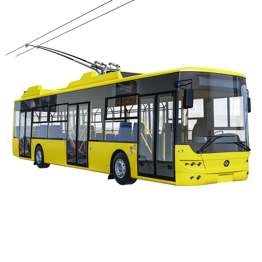 Trolley bus 3D model TurboSquid 1549239