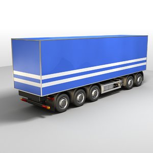 3D truck trailer