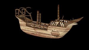 boat wreck 3D model