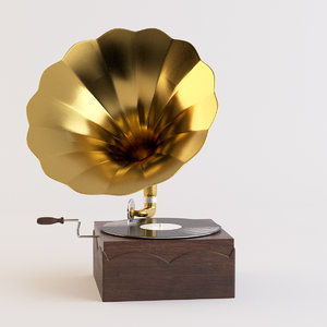 phonograph electronics gramophone 3D model