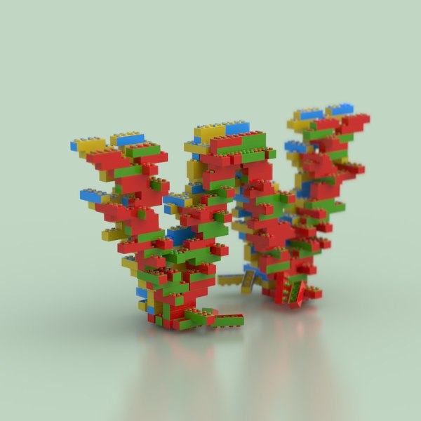 w font letters 3D model