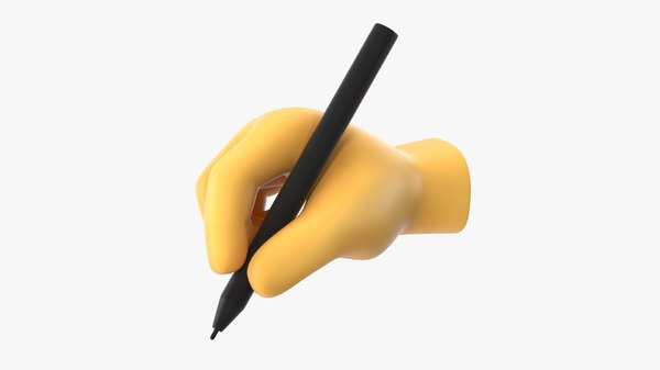 Writing hand emoji 3D - TurboSquid 1549658