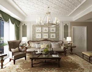 luxury home interior 3D model