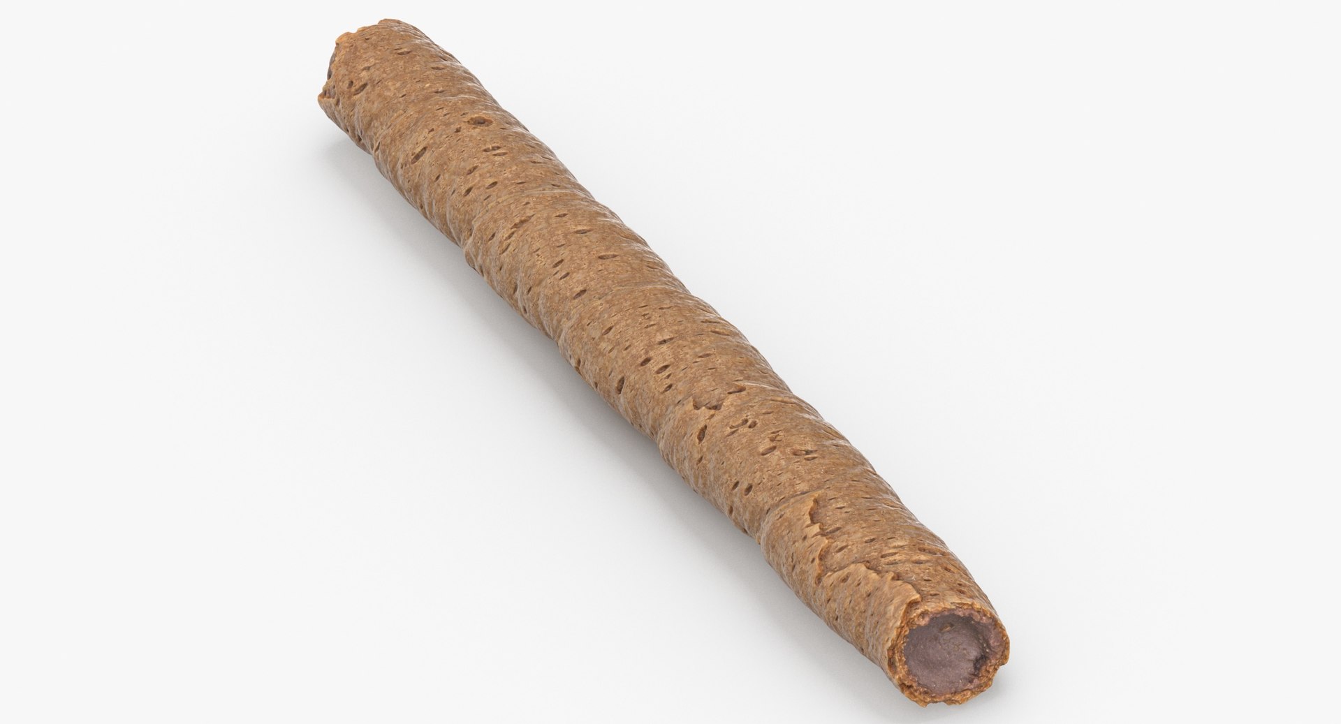 Viennese waffle roll cocoa 3D model - TurboSquid 1549486