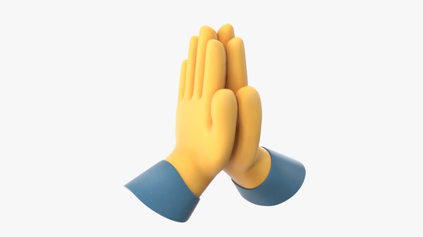 Folded hands emoji model - TurboSquid 1549522