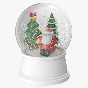 snow globe christmas decoration 3D model