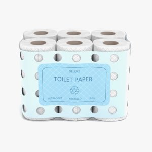 3D toilet papers model