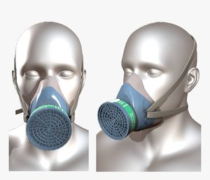 3D gas mask model