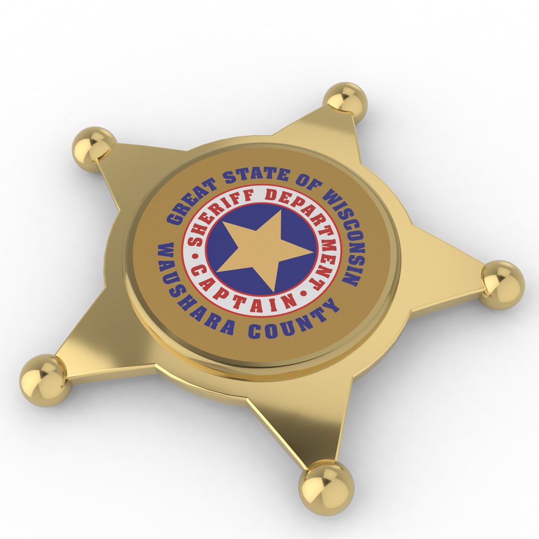 3D sheriff s badge model - TurboSquid 1549881