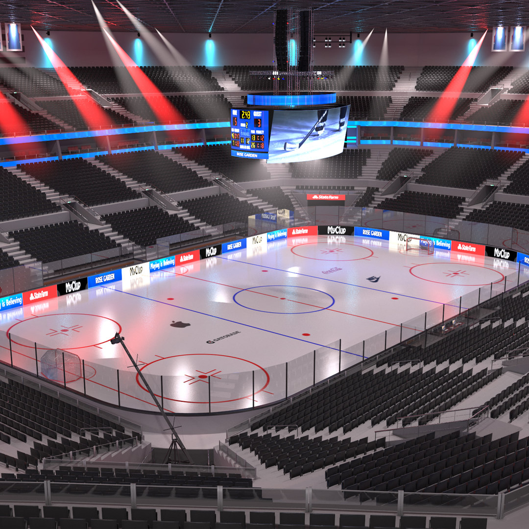 3D hockey arena model TurboSquid 1549927