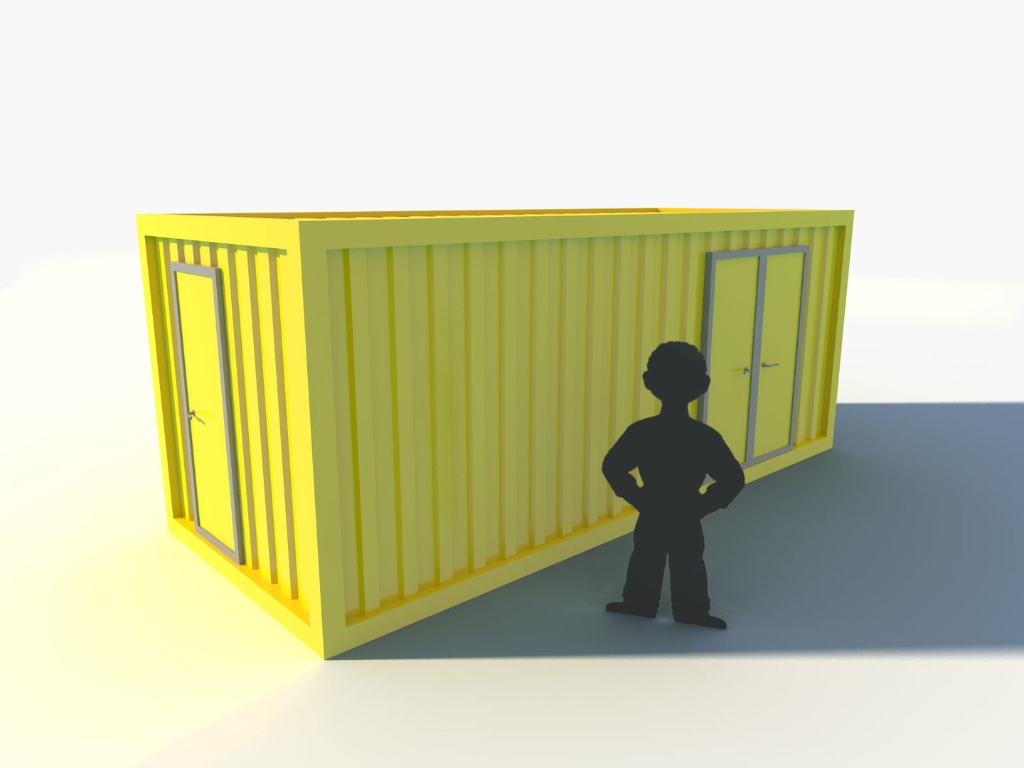 Low Poly Shipping Container 3d Model Turbosquid 1549990