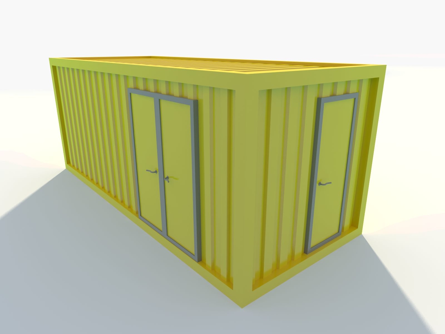 Low-poly shipping container 3D model - TurboSquid 1549990