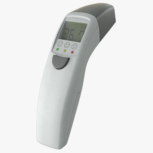 3D model digital thermometer forehead