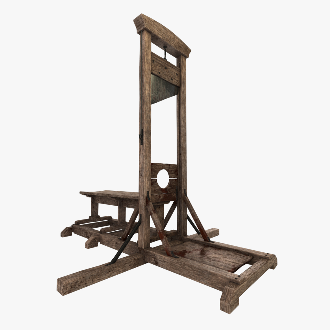 3D medieval guillotine - TurboSquid 1550166.