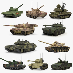 tanks 2 rigged model