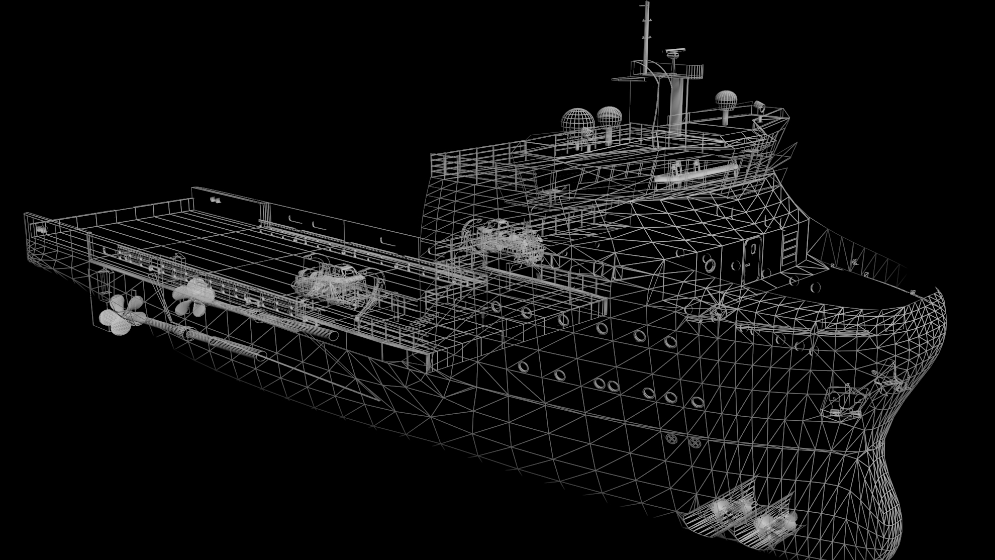3D модель Судно снабжения платформ - TurboSquid 1550217
