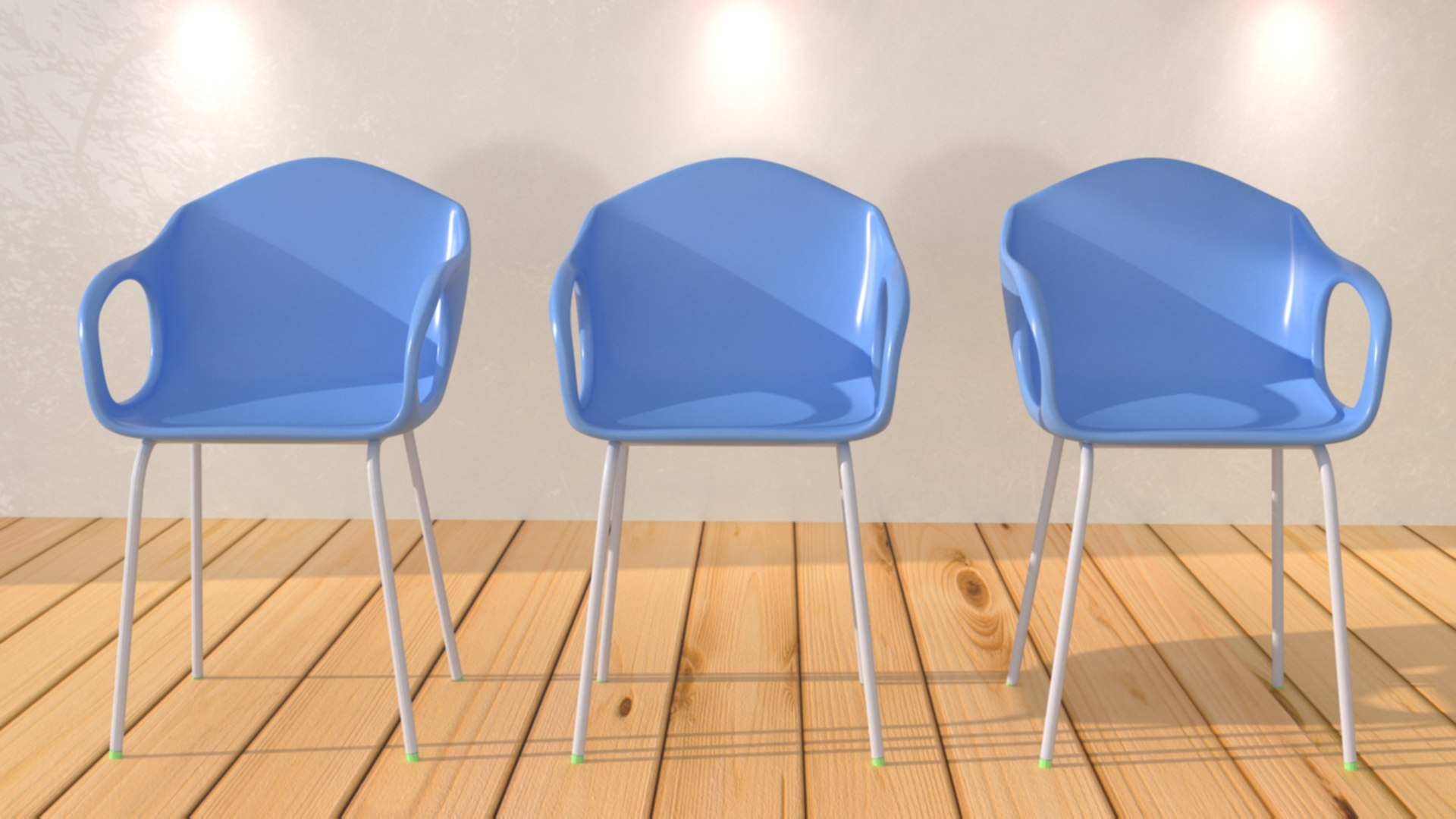 Plastic chair monobloc 3D model TurboSquid 1550341