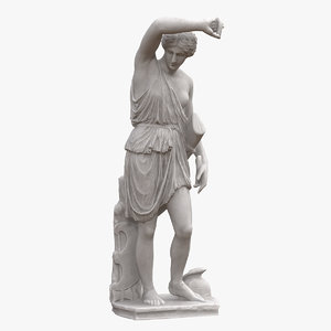 statue wounded amazon 3D model