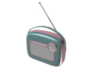 radio vintage 3D model