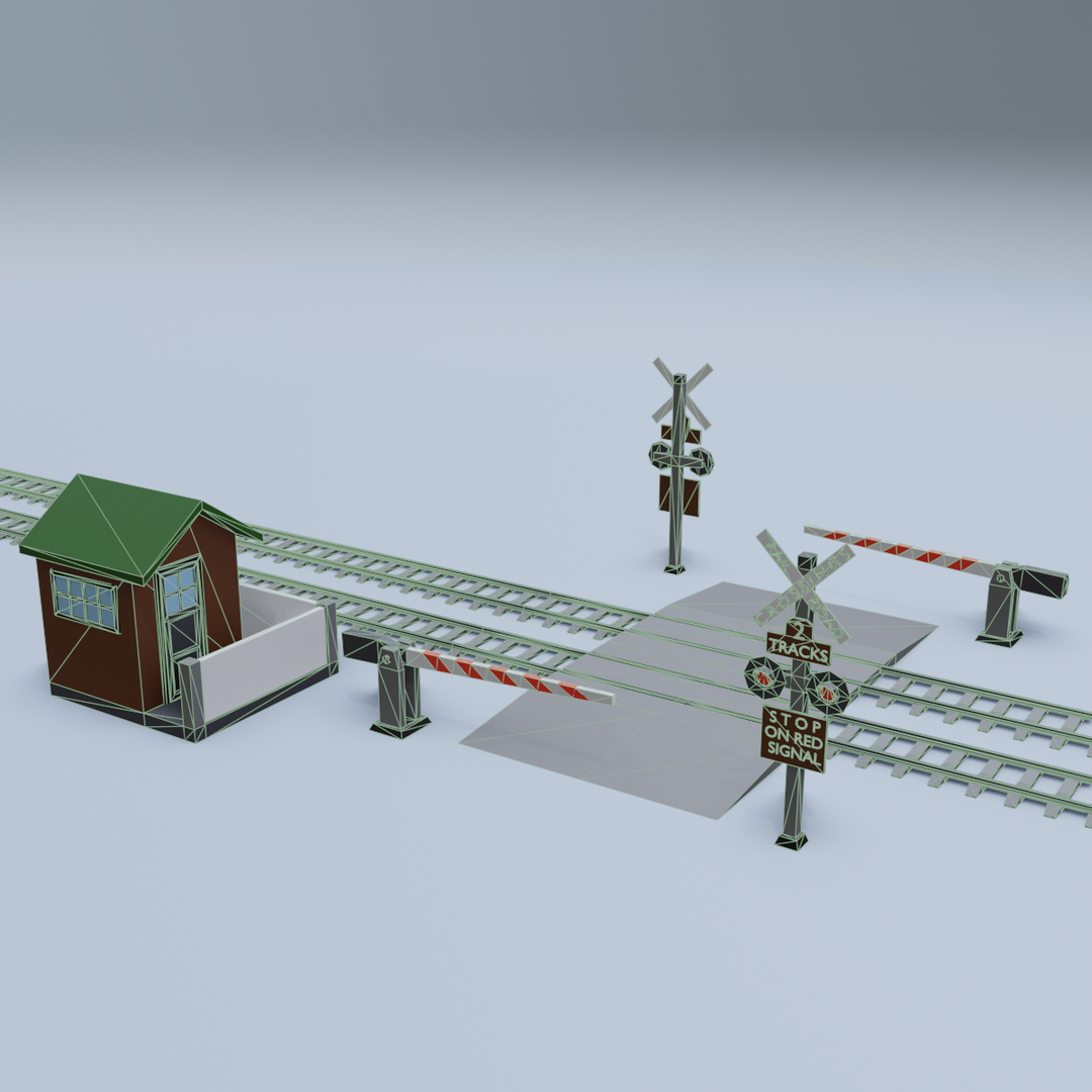 Crossing 3d. Railroad Crossing 3d Pro.